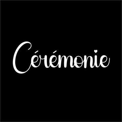 French Wedding Directional Sign Stickers | Baptism Party Personalized Vinyl Decals