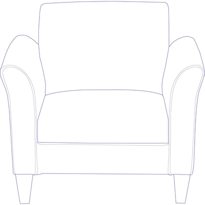 Alera Reception Lounge Sofa Series Club Chair, 35.43" x 30.7" x 32.28", Black