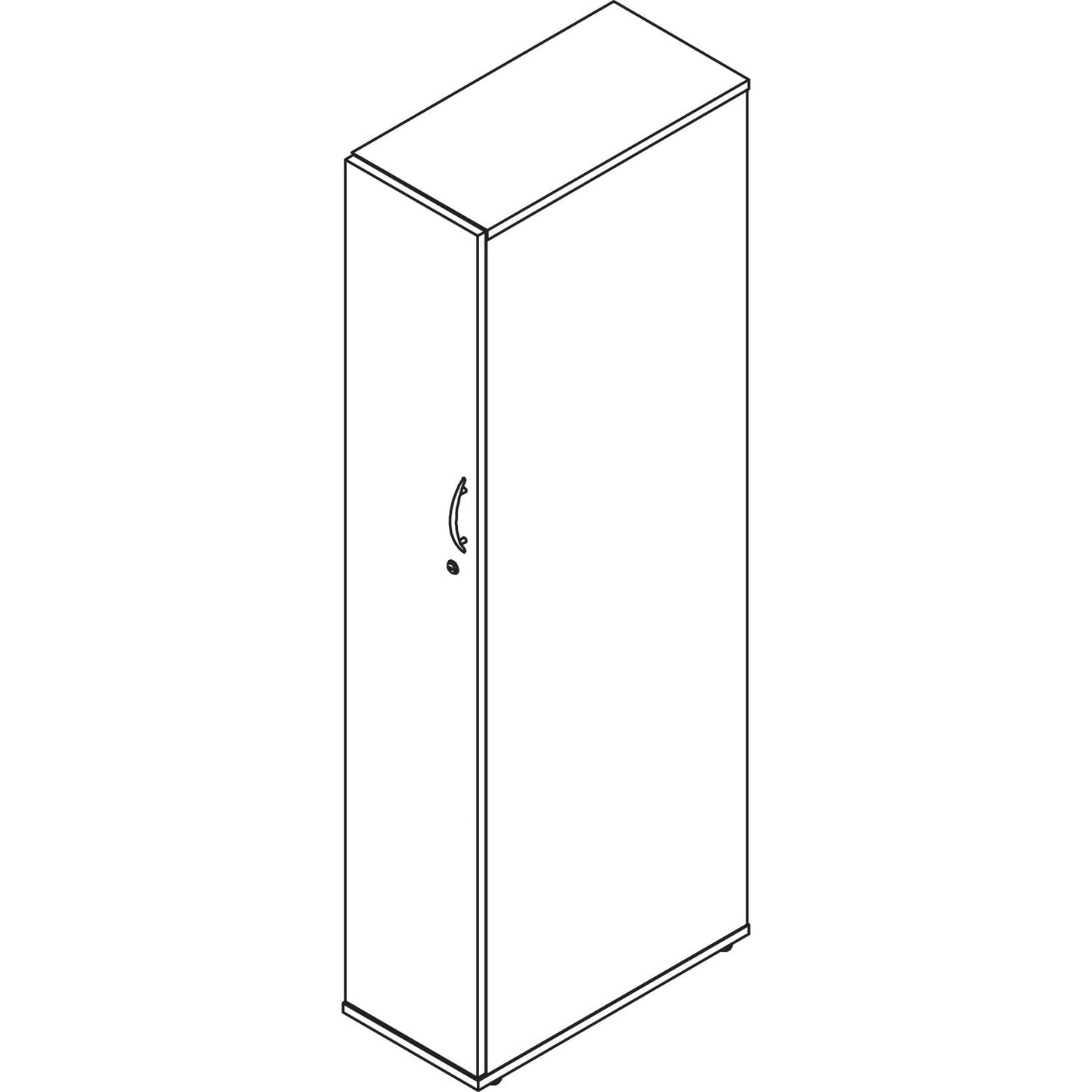 Alera Valencia Series Wardrobe, 11 7/8w x 22 7/8d x 65h, Espresso