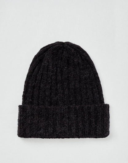 Alpaca Chunky Wool Rib Beanie