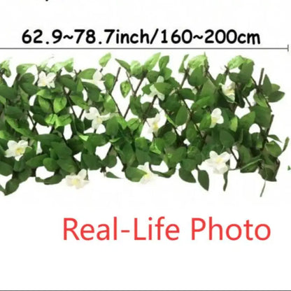1PC Expandable Privacy Screen Fencing for Balcony & Garden Artificial Ivy Wall Decor Outdoor Stylish Garden Background Decor