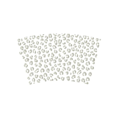 Leopard Pattern Full Wrap Vinyl Sticker for 24 oz Cold Cup | Cheetah Coffee Cup Decal