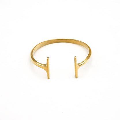 Double T Wrap Brass Bracelet | Simba