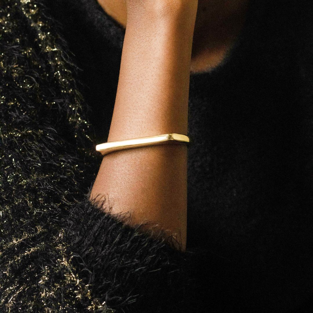Open Blade Brass Cuff Bracelet | Kesi