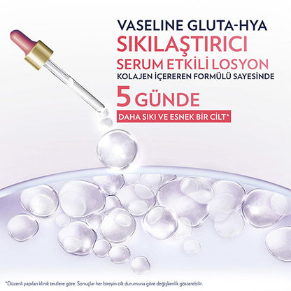 Vaseline Gluta-Hya Firming Body Lotion: Hyaluronic Acid & Collagen for Radiant, Firmer Skin - Intense Hydration, Anti-Aging, Non-Greasy Formula