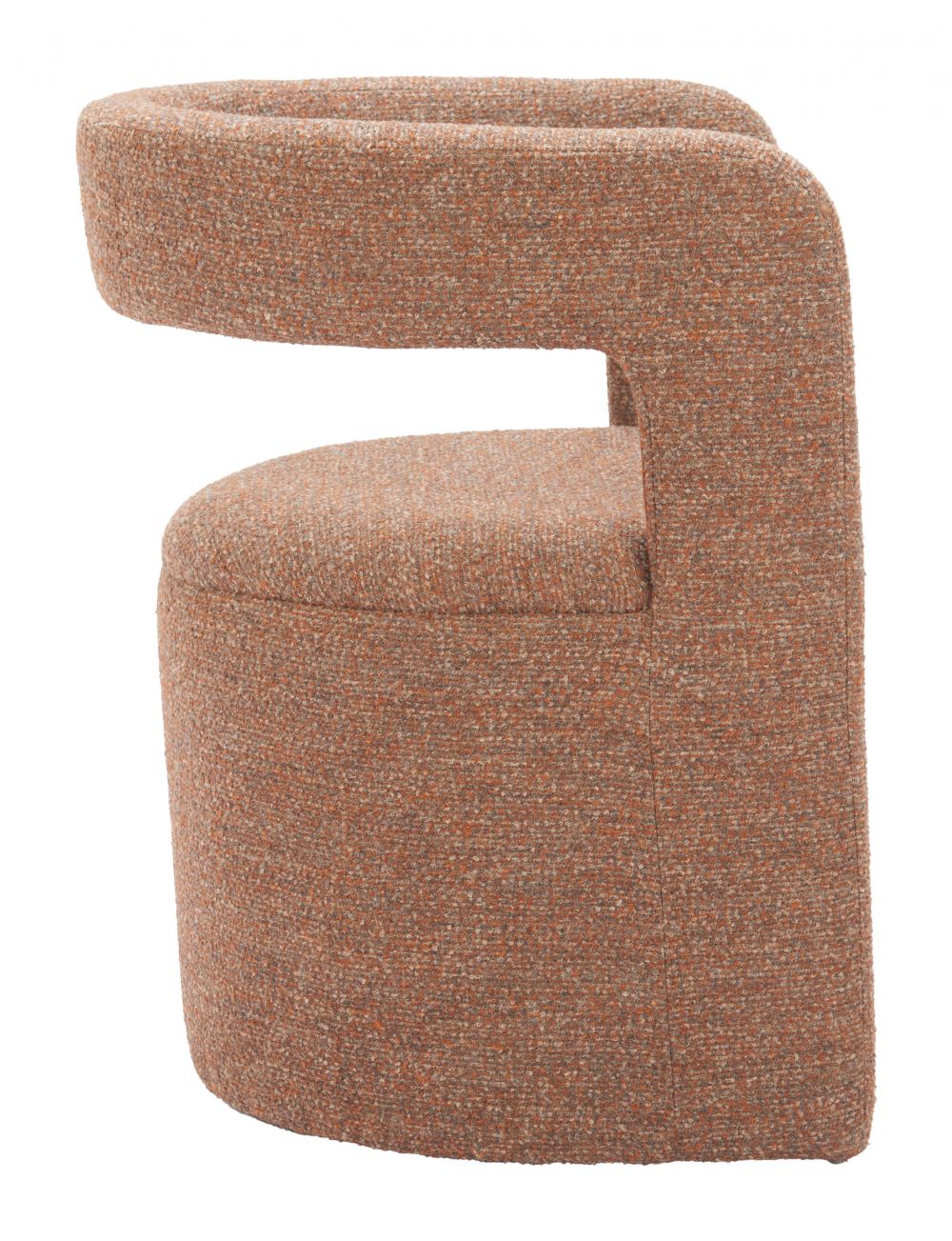 Atria Tawny Brown Fabric Club Chair with Ottoman