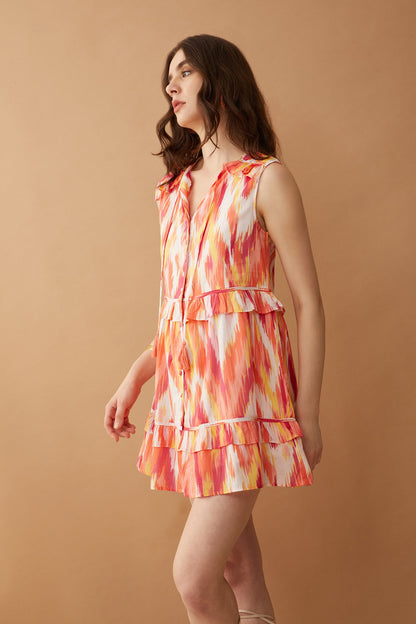 Bohera  Color Delight Sleeveless Tiered Dress