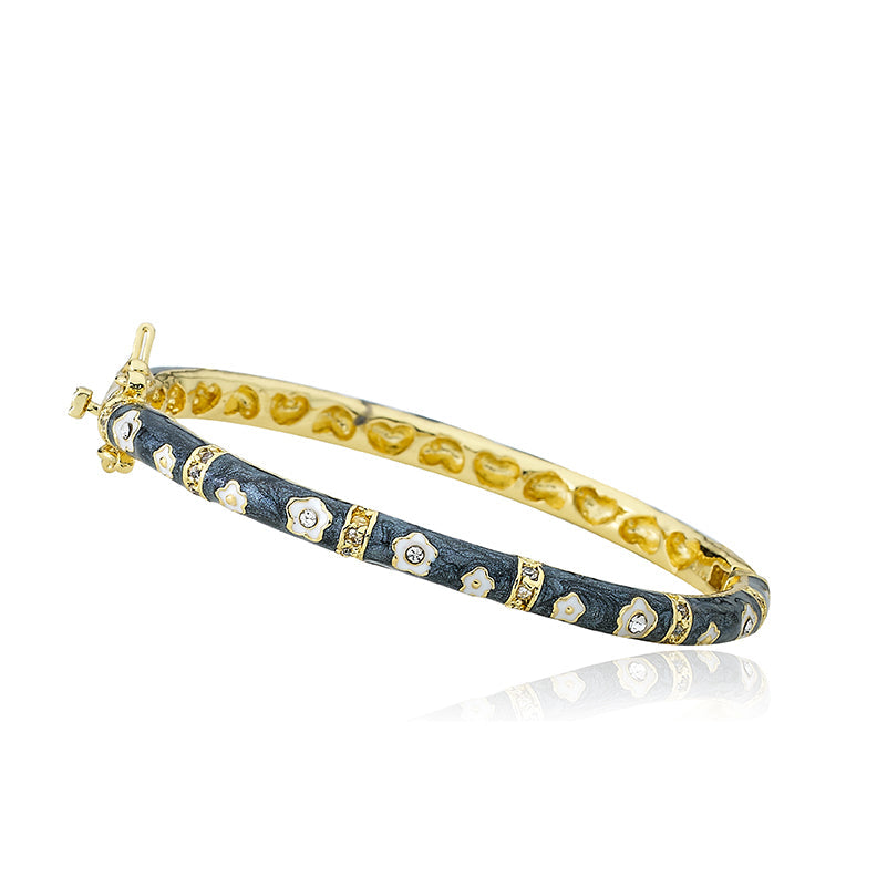 Enamel Flower Bangle