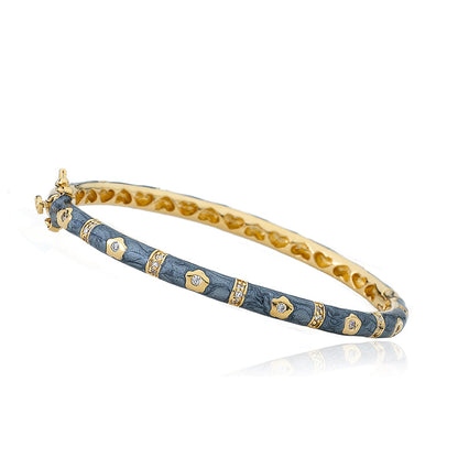 Enamel Flower Bangle