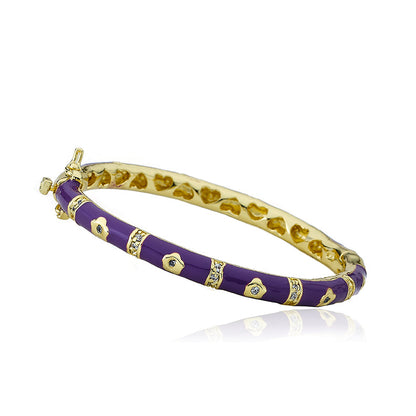 Enamel Flower Bangle