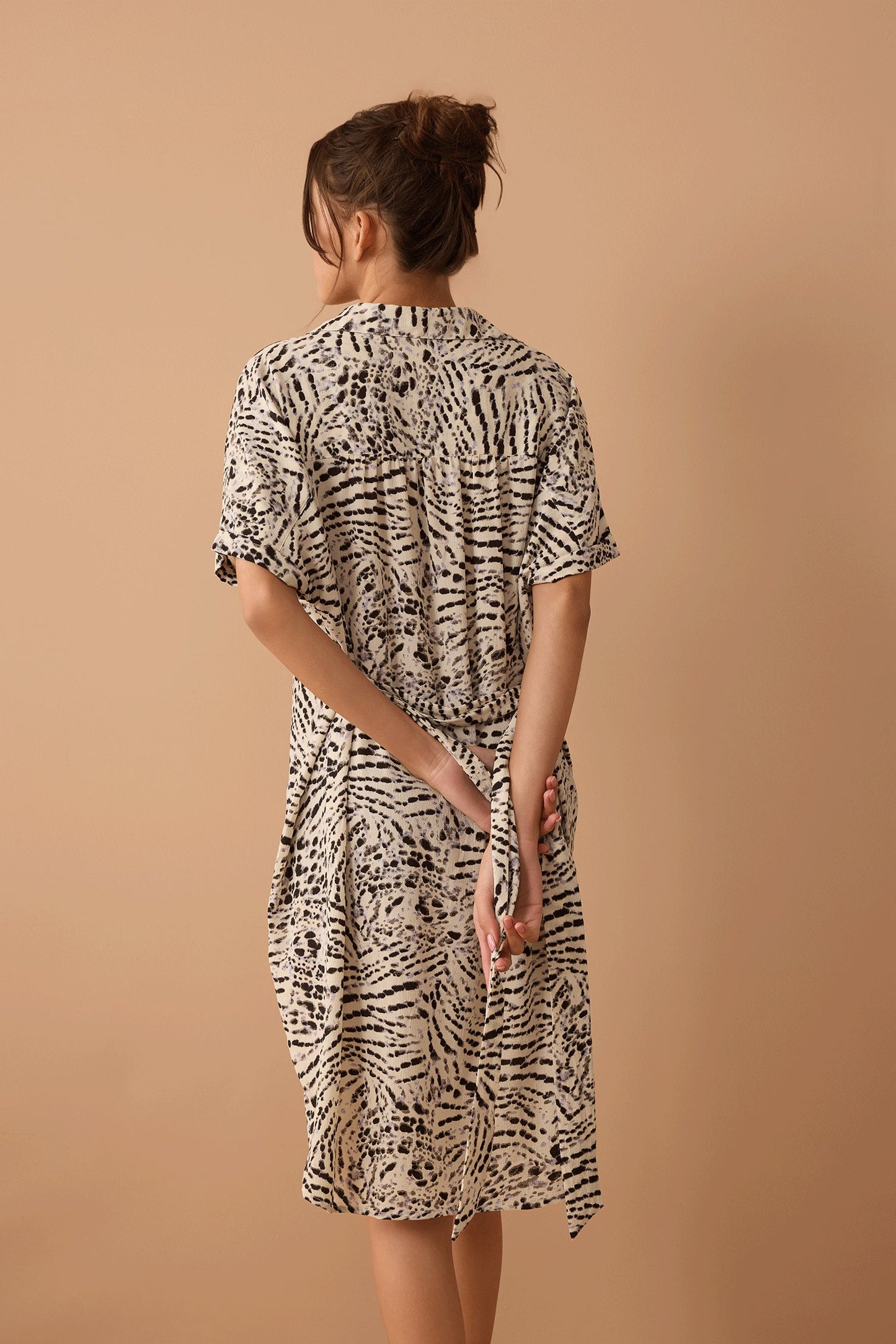 Lauren Shirt Dress in Off White