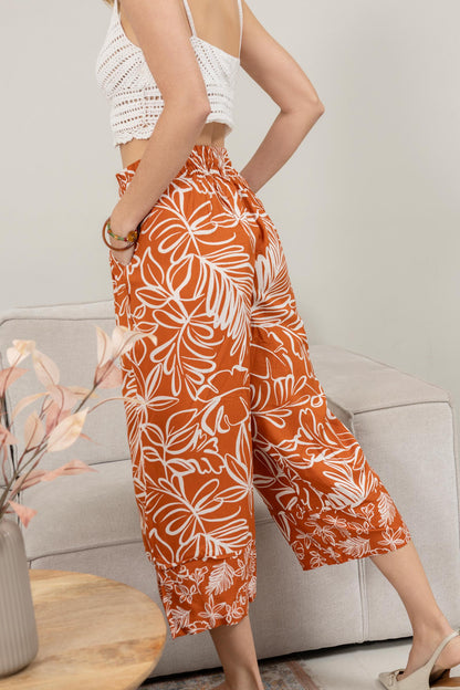 Katelyn Print Pants In Brown