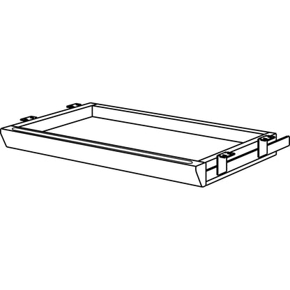 Bush Universal Pencil Drawer Accessory, Metal/Wood, 26.38w x 15.88d x 2.75h, Black