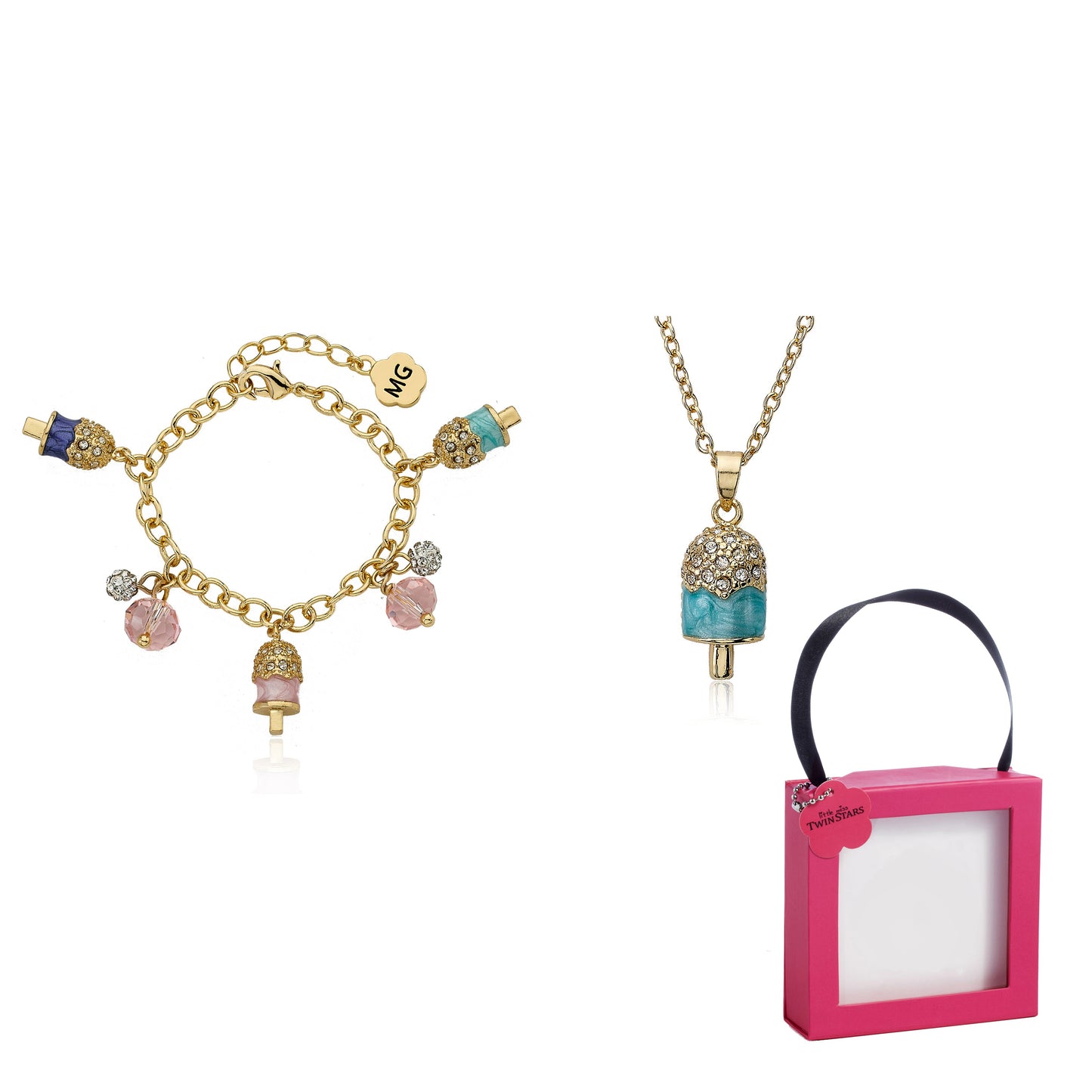 Crystal Ice Cream Necklace