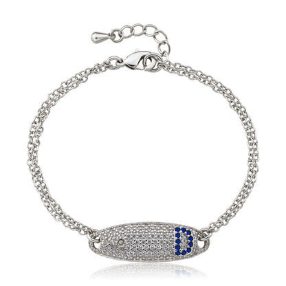 Pave ID Bracelet with Initial