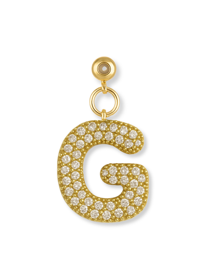 Bubble Letter Grip Charm