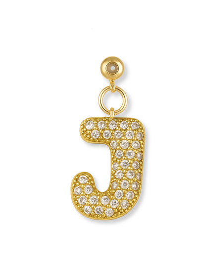Bubble Letter Grip Charm