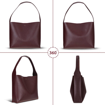 Azura Women’s Leather Shoulder Bag – Genuine Leather Handbag for Everyday Elegance | Minimal & Handcrafted