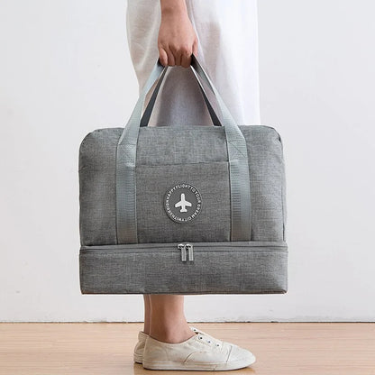 Waterproof Gym and Beach Bag with Wet/Dry Compartments