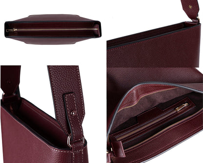 Elena Women’s Leather Tote Bag – Genuine Leather Shoulder Bag for Everyday Function | Minimal & Handcrafted