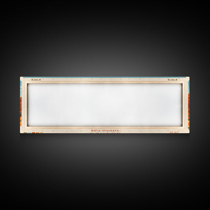 Arches National Park, Panoramic Utah Travel Art, National Park Print, Minimalist Travel Art, Midcentury Modern Style Landscape