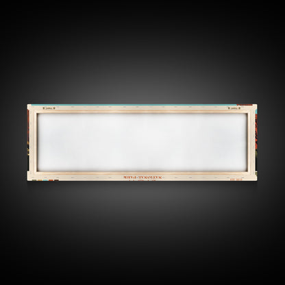 Zion National Park Panoramic Utah Travel Art, National Park Print, Minimalist Travel Art, Midcentury Modern Style Landscape