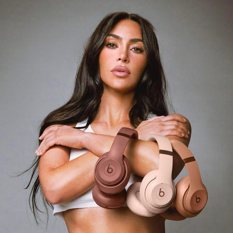 Beats Studio Pro X Kim Kardashian Premium Wireless Over-Ear Headphones, up to 40-Hour Battery Life, Active Noise Cancelling, USB-C Lossless Audio, Apple & Android Compatible - Dune