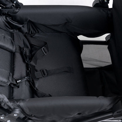 Foldable Lightweight Front Back Seats Double Baby Stroller-Black