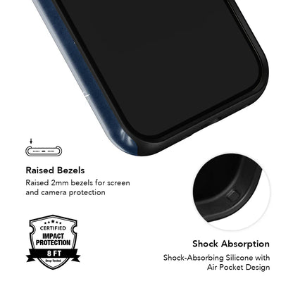 Starglimmer | Deep Blue Hand-Drawn Celestial Star iPhone Case