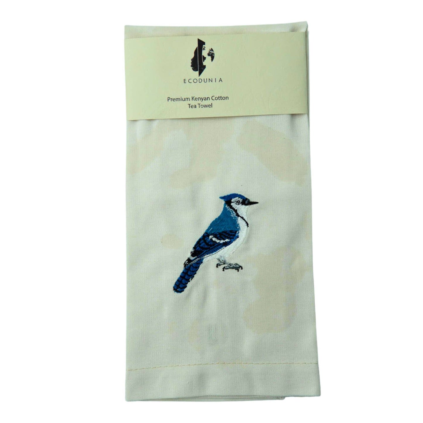 100% Cotton Tea Towels with Bird Embroidery - Kitchen Towels