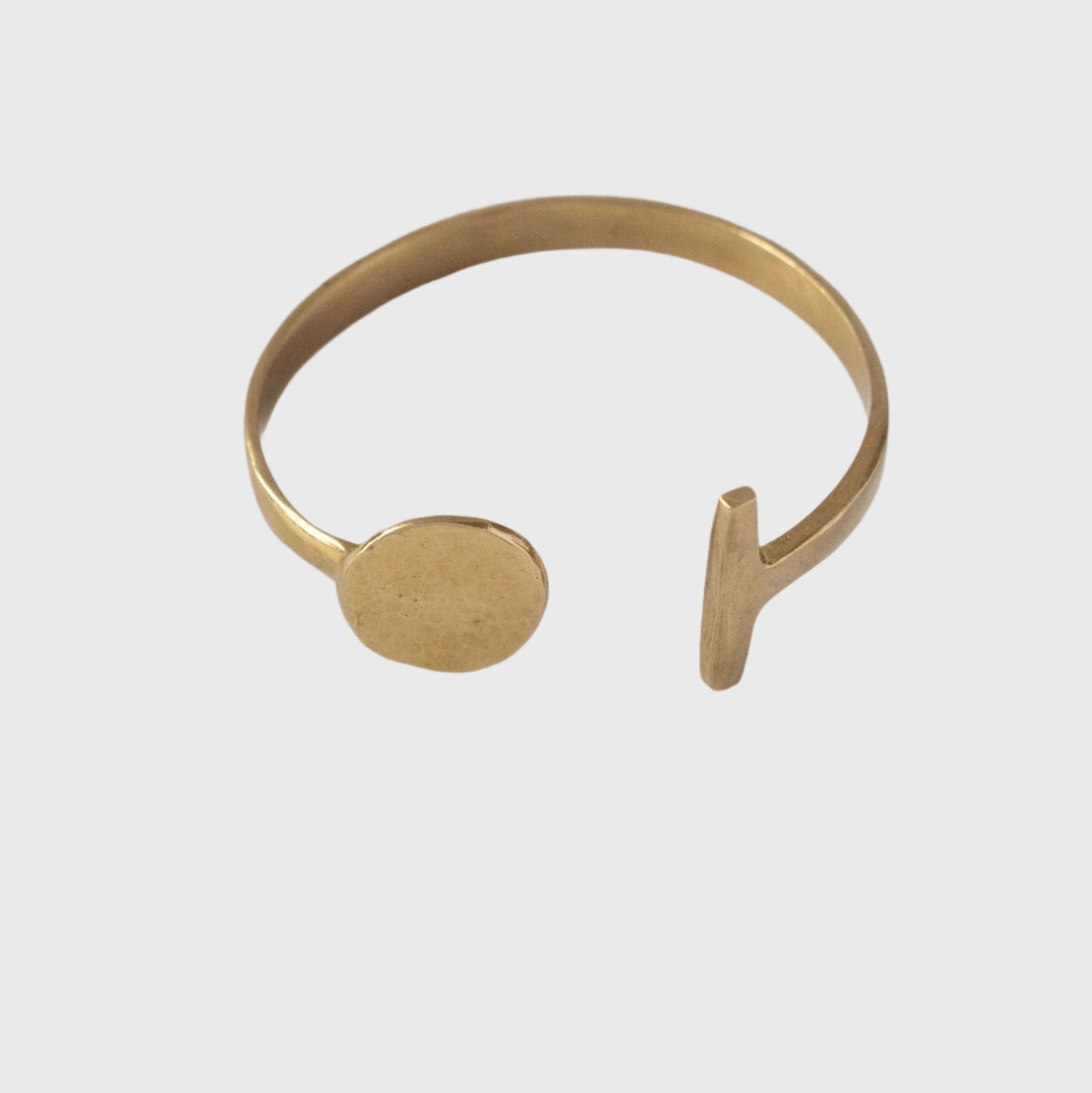 Dice and T-Bar Brass Cuff Bracelet | Jua