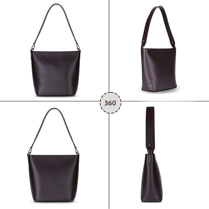 Elena Women’s Leather Tote Bag – Genuine Leather Shoulder Bag for Everyday Function | Minimal & Handcrafted