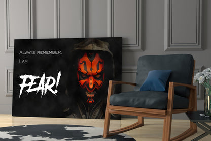 Darth Maul Glass Wall Art