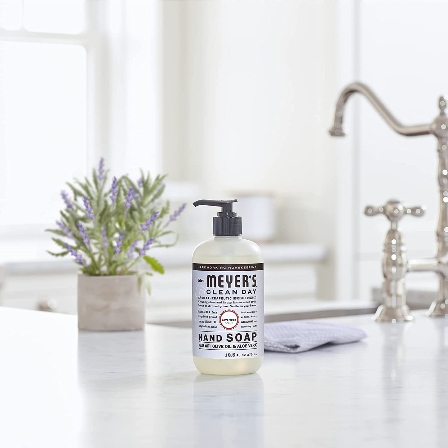 CLEAN DAY Hand Soap, Made with Essential Oils, Lavender, 12.5 Fl. Oz