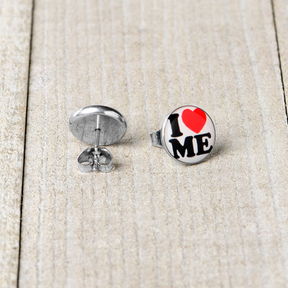I Love Me Stud Earrings by Onyx O