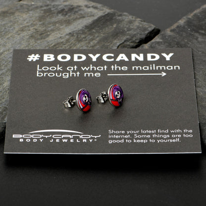 Grim Reaper Stud Earrings by Onyx O
