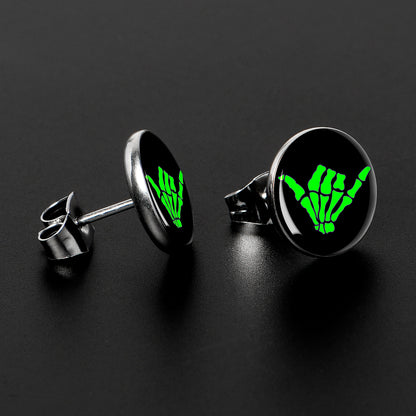 Shaka Hand Stud Earrings by Onyx O