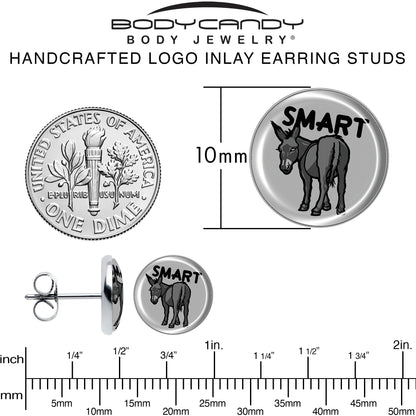 Donkey Smart Ass Stud Earrings by Onyx O