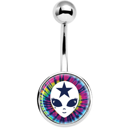 Star Tie Dye Alien Belly Ring