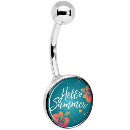 Floral Hello Summer Belly Ring