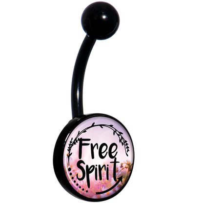 Free Spirit Black Belly Ring