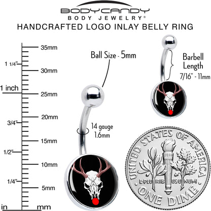 Holiday Dead Nosed Reindeer Belly Ring by Onyx O