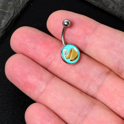 Fortune Cookie Belly Ring by Onyx O