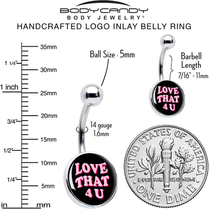 Love That 4 You Belly Ring by Onyx O