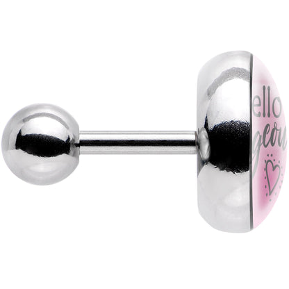 16G 1/4 Watercolor Hello Gorgeous Tragus Cartilage Earring