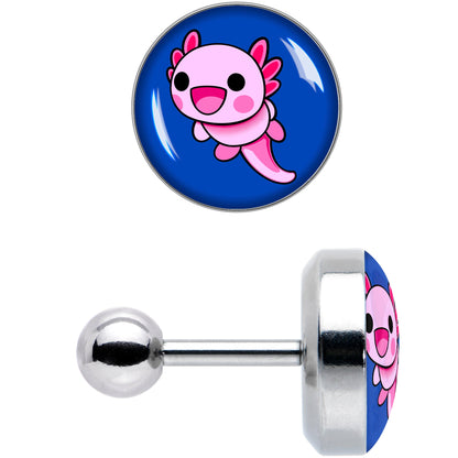 16G 1/4 Adorable Axolotl Cartilage Tragus Earring by Onyx O