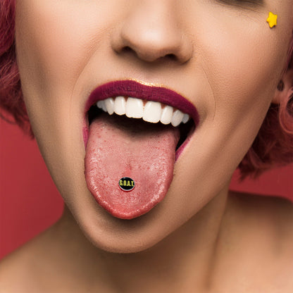 G.O.A.T. Barbell Tongue Ring by Onyx O