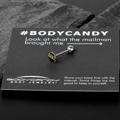 G.O.A.T. Barbell Tongue Ring by Onyx O