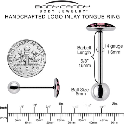 RAWR Kittly Cat Barbell Tongue Ring by Onyx O