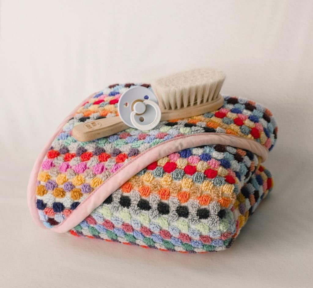 Pom Pom Baby Swaddle Blanket